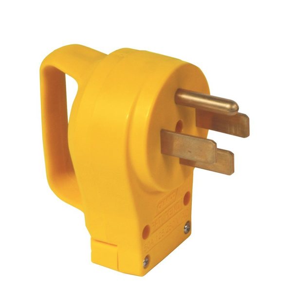 Camco 50AMPPOWERGRIPREPLACEMENTMALEPLUG125-250V/12500W, CCSAUS, BULK 55252